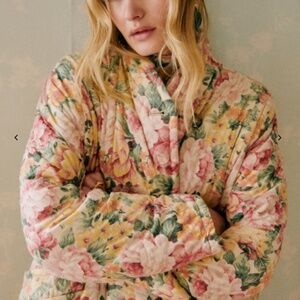 Sezane Kalvin Coat in London Bouquet